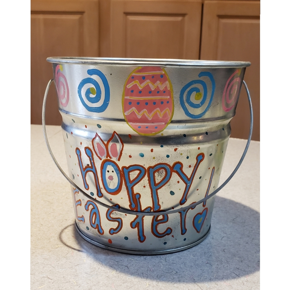 EASTER Basket Tin Bucket